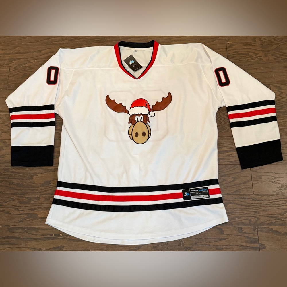 Christmas Vacation Griswold Hockey Jersey w/Moose Jersey Nation — Size 4XL NEW
